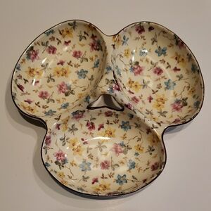 Cambridge Floral Decor Accent Dish Chinz Pattern